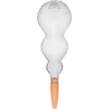 Bola de rega tripla (três câmaras), transparente, incolor, com estaca cerâmica, 600 ml - 13 
