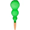 Bola de rega tripla (três compartimentos), transparente verde, com espigão cerâmico, 600 ml - 13 