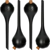 Bolas de rega para plantas, pretas mate, com rolha, 400 ml, 4 un. - 4 
