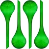 Bolas de rega para plantas, verdes transparentes, 400 ml, 4 un. - 8 