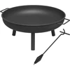 Conjunto taça de fogo Ø 58 cm e atiçador-levantador para caldeirão ou tampa de panela de ferro fundido - 5 