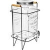 Dispensador Lemoniada 8 L - com torneira, em suporte metálico com pegas ['frasco com torneira', ' frasco para limonada', ' frasco com torneira e suporte', ' frasco para ponche', ' frasco espaçoso para bebidas', ' dispensador de bebidas', ' para festas', ' para servir bebidas', ' frasco de vidro com torneira', ' frasco em suporte', ' frasco para limonada', ' recipiente decorativo para bebidas', ' frasco com estrutura', ' garrafão de vidro com torneira', ' garrafão de vidro para bebidas', ' para servir bebidas', ' limonada para a festa', ' frasco com torneira para festas', ' frasco com torneira e suporte para o jardim', ' limonada ao ar livre', ' refresco de verão', ' frasco com boca larga e torneira', ' serviço de bebidas prático', ' para a varanda e o jardim', ' limonada', ' ponche', ' sangria', ' licor', ' para bebidas alcoólicas', ' para festas', ' para servir bebidas e alcoólicos', ' suporte com pegas para transporte', ' bebidas para festas fora de casa', ' para oferecer']