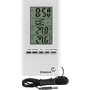 Estação meteorológica – eletrónica, com sonda, branca - 12 