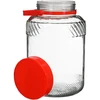Frasco de 3 L com tampa de plástico ['frasco grande', ' frasco de vidro grande', ' frasco 3 L', ' frasco de 3 litros', ' frasco para conservas', ' frasco para fermentação', ' frasco para picles', ' para pepinos', ' para couve fermentada', ' frasco industrial', ' frasco com tampa de plástico', ' frasco com pinça', ' pinça para frascos', ' pinça para pepinos']