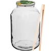 Frasco de vidro 4 L, tampa colorida + garfo ou pinça ['frasco', ' frasco de vidro', ' pote de vidro', ' frasco com tampa', ' frasco para fazer picles de pepino', ' frasco para pepinos', ' frasco para licores caseiros', ' frasco para macerar licores', ' frasco com pinça', ' pinça para picles', ' pinça de cozinha']