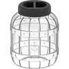 Frasco inquebrável e multifuncional com tampa de rosca preta, 3 L ['frascos para conservas', ' frasco', ' frasco para pepinos de conserva', ' para licores caseiros', ' frasco 3 L', ' frasco com certificação alimentar', ' frasco inquebrável', ' frasco versátil', ' frasco multifuncional', ' frasco para conservas', ' frasco de plástico', ' frasco em material plástico']