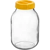 Frasco twist-off 3 L com tampa de plástico Ø 100 com pega ['frasco', ' frasco de vidro', ' frasco com tampa', ' frasco para fermentar pepinos', ' frasco para pepinos', ' frasco para picles', ' frasco para licores', ' frasco com pega', ' tampa com pega', ' frasco prático', ' frasco bonito', ' que frasco comprar']