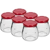 Frasco twist-off 500 ml "Ânfora Invertida" com tampa bordeaux fi 82/6, 6 unidades ['frasco', ' frasco ânfora', ' frasco 500 ml', ' conjunto de frascos', ' frascos de vidro', ' frascos para conservas', ' frascos para cosméticos', ' conjunto 6 frascos', ' frasco de vidro', ' frascos para compotas', ' frascos para confituras', ' frascos para marmeladas', ' frascos para conservas de carne', ' frascos com tampa', ' frascos para cosméticos']