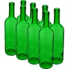 Garrafa para vinho 0,75 L verde - embalagem de 8 unidades - 4 