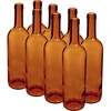 Garrafa para vinho 750 ml castanha — pack de 8 unid. - 6 