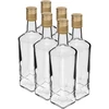 Garrafa Pryncypalna 500 ml com tampa, 6 unidades ['garrafa decorativa', ' garrafa para vodka', ' garrafa para bebidas alcoólicas', ' garrafa para licor caseiro', ' garrafas decorativas']
