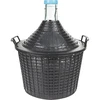 Garrafão de vidro para vinho 10 L com cesto de plástico - 11 