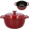 Panela de ferro fundido esmaltada - bordeaux, 4 L - 11 