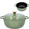Panela de ferro fundido esmaltada - sálvia, 5,8L - 7 