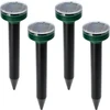 Afugentador solar de toupeiras – proteção eficaz, segura e humanitária para o jardim, conjunto de 4 unidades. - 4 