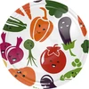 Tampas fi 66/4 com motivos de legumes - 10 un. ['tampas para frascos', ' tampas para conservas', ' tampas coloridas', ' para frascos fi 66', ' para pasteurização', ' tampas com botão de segurança']