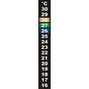 Termómetro de cristais líquidos (+16°C a +30°C) 13 cm ['termómetro alimentar', ' termómetro de cozinha', ' termómetro culinário', ' termómetro autocolante', ' termómetro para fermentação', ' termómetro para aquário', ' termómetro de cristais líquidos', ' termómetros autocolantes', ' termómetros para enologia', ' termómetros cervejeiros']