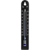 Termómetro universal (-30 a +50°C), 17 cm, preto ['termómetro', ' termómetro universal', ' termómetro em plástico', ' termómetro com escala legível', ' termómetro com dupla escala em °C e °F', ' termómetro para ambientes com elevada humidade', ' termómetro exterior até -30°C', ' termómetro resistente à humidade', ' termómetro preto', ' termómetro robusto']