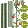 Tutores de jardim Bioogród – aço revestido, 0,75 m, Ø 8 mm, 10 un. - 5 
