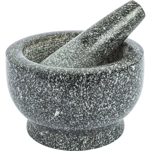 Almofariz de cozinha de granito com pilão
