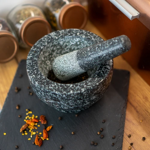 Almofariz de cozinha de granito com pilão - 10