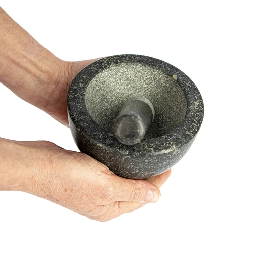 Almofariz de cozinha de granito com pilão - 5