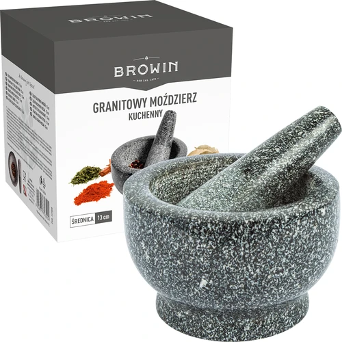 Almofariz de cozinha de granito com pilão - 7