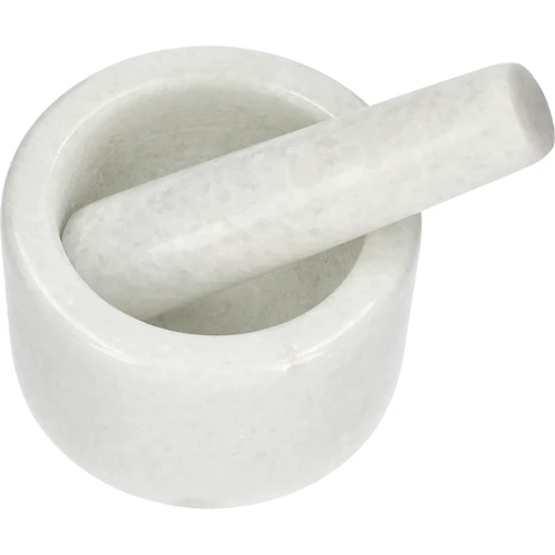 Almofariz de cozinha em mármore, branco, Ø 10 cm - 2