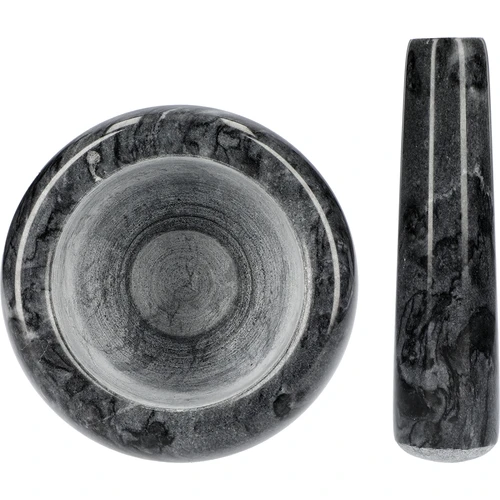 Almofariz de cozinha em mármore, preto, Ø 10,5 cm - 5