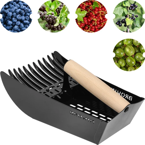 Apanhador para pequenos frutos, metal preto - 2