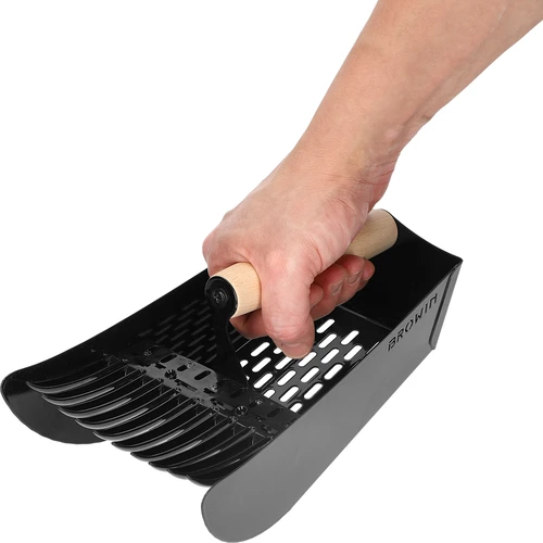 Apanhador para pequenos frutos, metal preto - 7