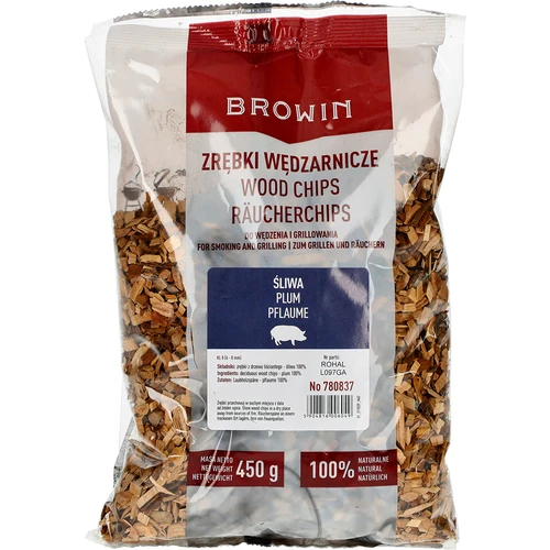 Aparas de madeira para fumagem/grelhar, ameixeira, 450 g, classe 8