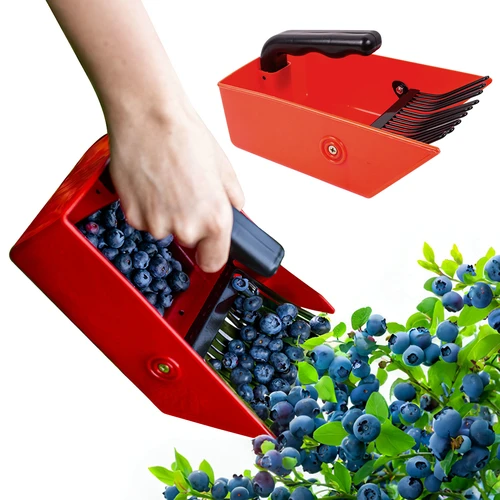Aparelho para colher pequenos frutos, dentes metálicos - 6