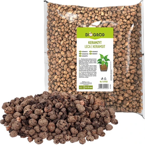 Argila expandida para plantas em vaso, jardinagem e florestas em vidro 10–20 mm, 4 L - 3