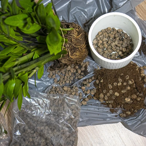 Argila expandida para plantas em vaso, jardinagem e florestas em vidro 10–20 mm, 4 L - 10