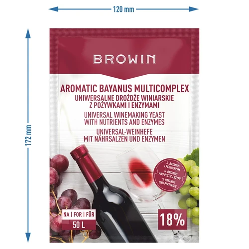 Aromatic Bayanus Multicomplex kit inicial para vinho, 40 g - 4