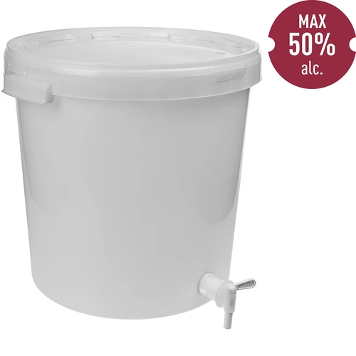 Balde fermentador 30 L com tampa e torneira - 2