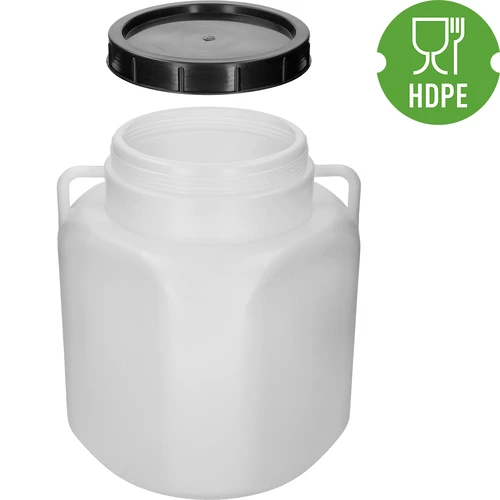 Bidão quadrado 40 L, branco, com asas, Sterk - 4