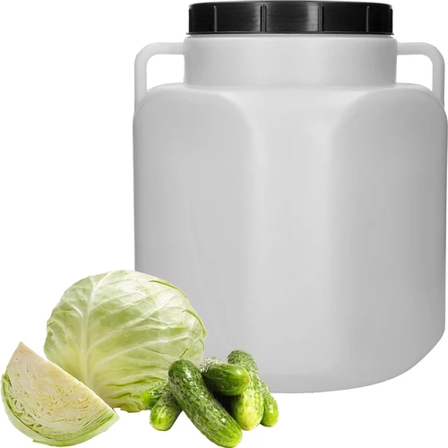 Bidão quadrado 40 L, branco, com asas, Sterk - 3