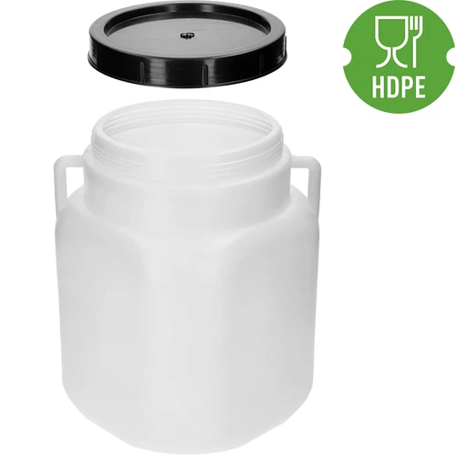 Bidão Quadrado de 20 L, branco, com pegas, Sterk - 4