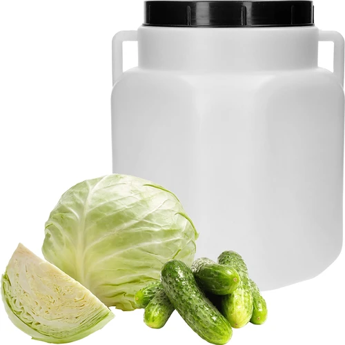 Bidão Quadrado de 20 L, branco, com pegas, Sterk - 3