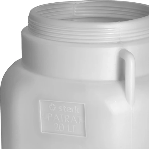 Bidão Quadrado de 20 L, branco, com pegas, Sterk - 8