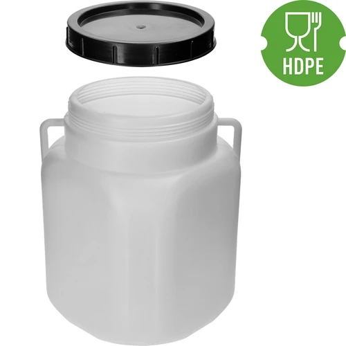Bidão Quadrado de 30 L, branco, com pegas, Sterk - 4
