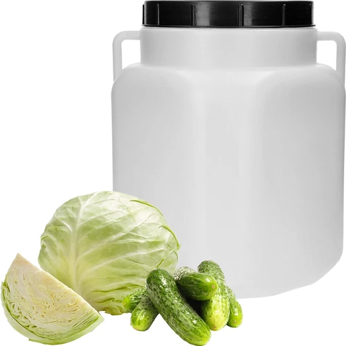 Bidão Quadrado de 30 L, branco, com pegas, Sterk - 3