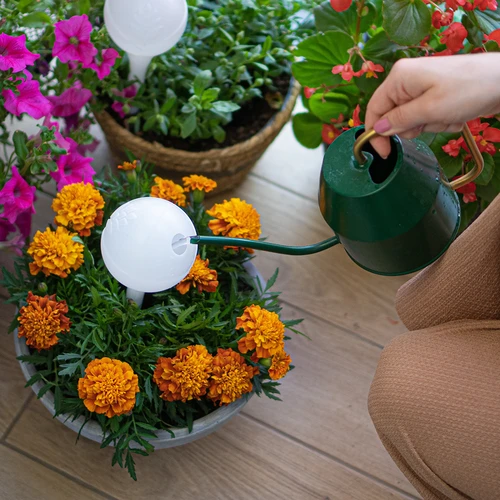 Bola de rega para plantas, branca mate com ponta cerâmica, 400 ml - 8
