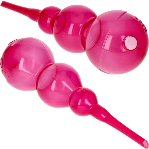 Bola de rega tripla (três câmaras), transparente cor-de-rosa, 600 ml - 2