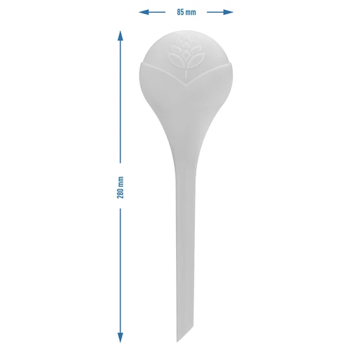 Bolas de rega para plantas, brancas semitransparentes, 400 ml, 4 unidades - 5