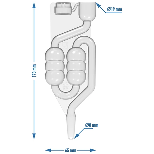 Borbulhador de fermentação de 6 câmaras v2 - 7