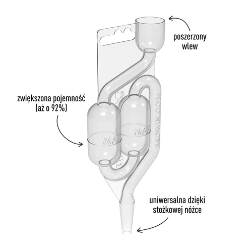 Borbulhador de fermentação em plástico MAXI-v2 - 3