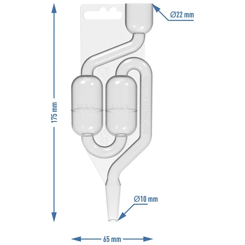Borbulhador de fermentação em plástico MAXI-v2 - 4